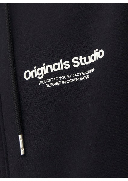 Kapüşon Yaka Siyah Erkek Sweatshirt 12241691_JORVESTERBRO Sweat Zıp Hoo fiyatları