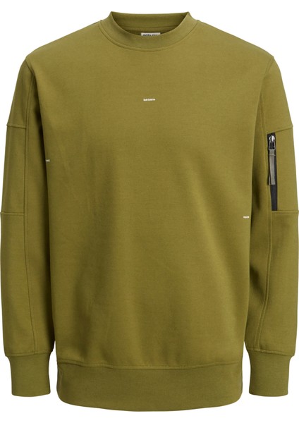 Bisiklet Yaka Yeşil Erkek Sweatshirt 12240222_JCOSHADE Sweat Crew Neck L fiyatları