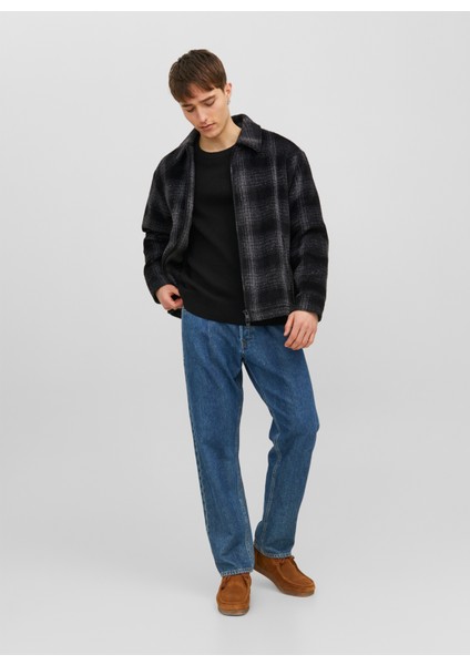 Jack & Jones Standart Siyah Erkek Ceket 12238915_JORCOLE Ceket Ln