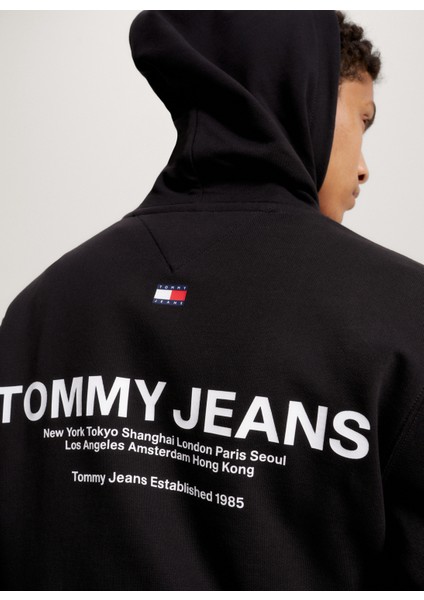 Kapüşon Yaka Siyah Erkek Sweatshirt DM0DM17781BDS modelleri