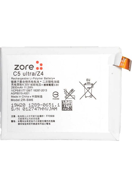 Sony Xperia C5 Ultra Tam Orjinal Batarya