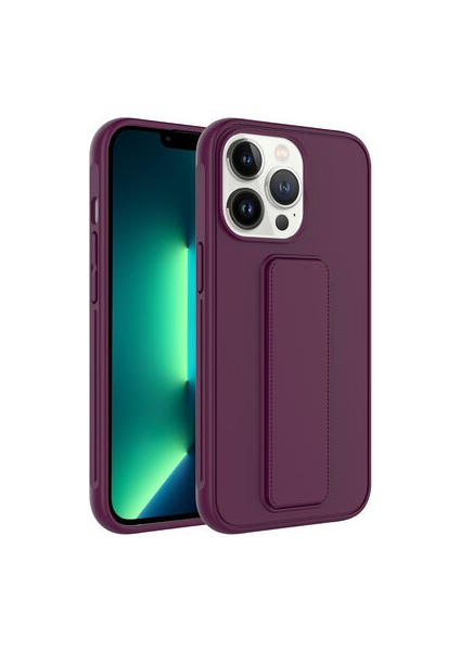 iPhone 14 Pro Max Kılıf Şık ve Stantlı QStand Premium Kapak