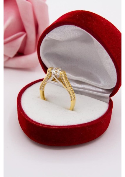 14 Ayar Altın Yüzük Tektaş Kadın Yüzük