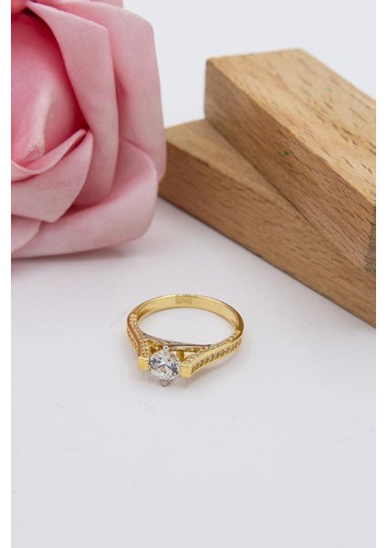 14 Ayar Altın Yüzük Tektaş Kadın Yüzük fiyatları