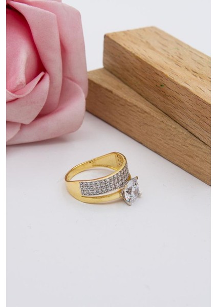 14 Ayar Altın Yüzük Alyans Tektaş Kadın Yüzük fırsatları