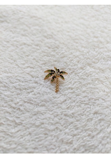 Rozet Metal Broş Yaka Okul Çantası Kıyafet Takı Aksesuar Çanta Palmiye Agaç Klipsli Rozet Mini modelleri