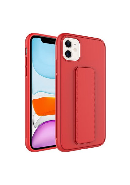 iPhone 12 Kılıf Şık ve Stantlı QStand Premium Kapak