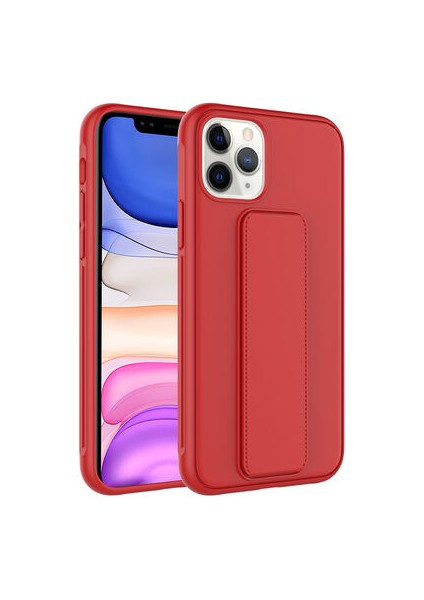 iPhone 11 Pro Kılıf Şık ve Stantlı QStand Premium Kapak