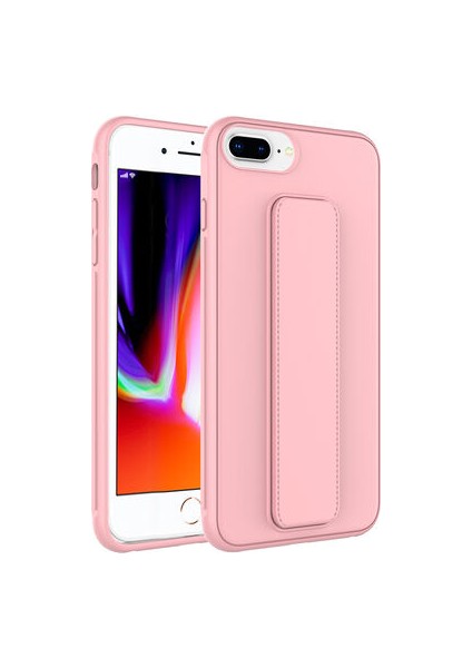 iPhone 8 Plus Kılıf Şık ve Stantlı QStand Premium Kapak