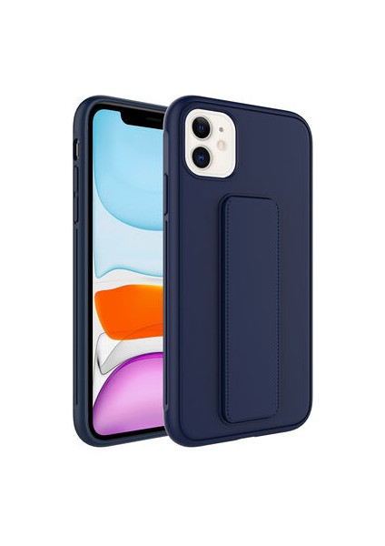 iPhone 12 Kılıf Şık ve Stantlı QStand Premium Kapak