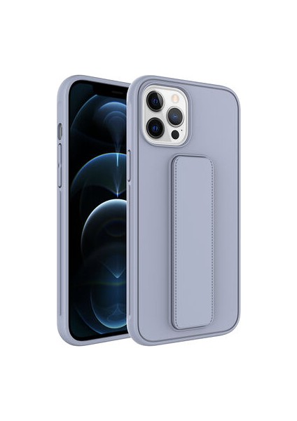 iPhone 12 Pro Max Kılıf Şık ve Stantlı QStand Premium Kapak