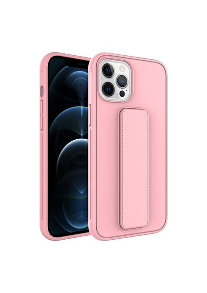iPhone 12 Pro Max Kılıf Şık ve Stantlı QStand Premium Kapak