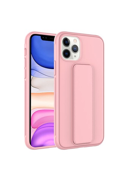 iPhone 11 Pro Kılıf Şık ve Stantlı QStand Premium Kapak