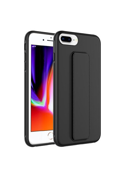 iPhone 8 Plus Kılıf Şık ve Stantlı QStand Premium Kapak