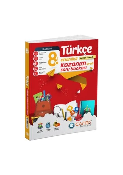 Çanta Yayınları 8. Sınıf Türkçe Etkinlikli Kazanım Soru Bankası 2023