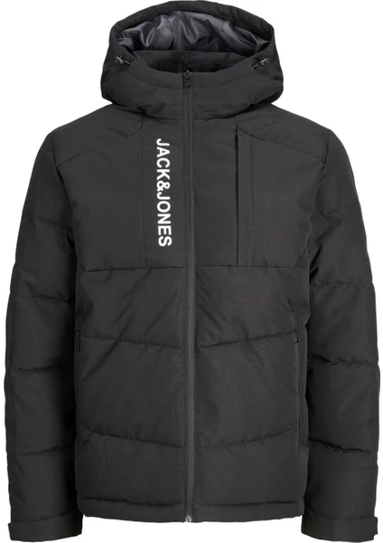 Jack & Jones Erkek Mont Siyah 12239001 Jcootıs Puffer Sn