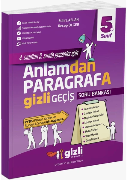 Gizli Yayınları 5. Sınıf Anlamdan Paragrafa Gizli Geçiş Soru Bankası