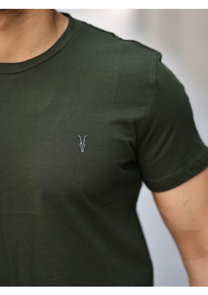 Erkek Bisiklet Yaka Standart Pamuk Erkek Basic T-Shirt modelleri