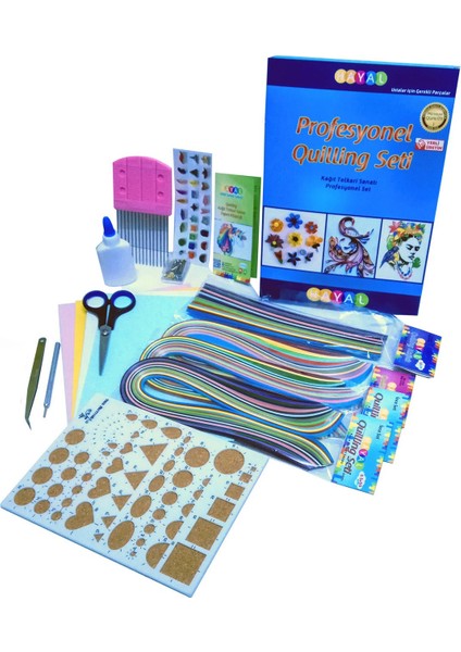 Quillingseti 1 Nolu Profesyonel Quilling Seti Sanatçı Paketi
