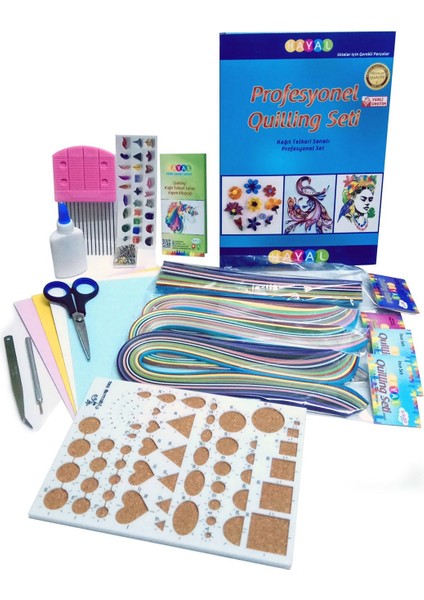 Quillingseti 1 Nolu Profesyonel Quilling Seti Sanatçı Paketi