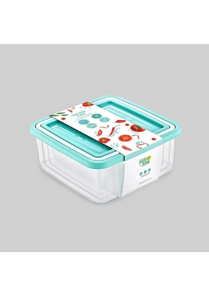 Poly Time 3'lü Plastik Saklama Kabı Seti 0,7 lt + 1 lt + 1,5 lt