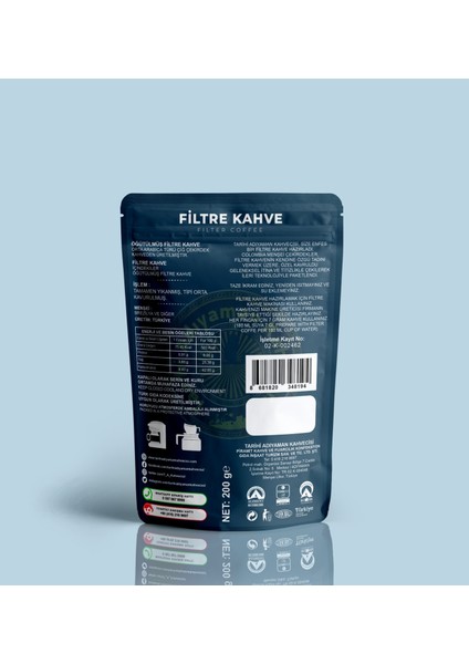 Filtre Kahve 200 G 1 Adet