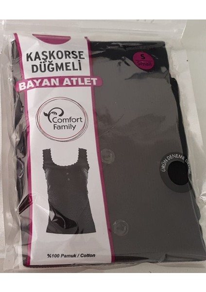 Bayan Atlet Düğmeli Kaşkorse Comfort Family