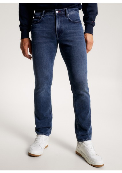 Normal Bel-Paça Slim Fit Siyah Erkek Denim Pantolon MW0MW333601BM