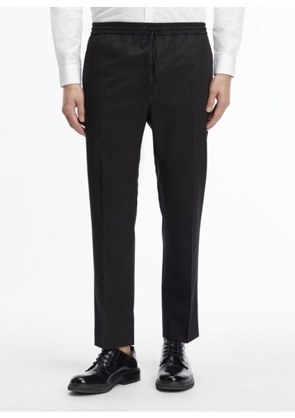 Normal Bel-Paça Slim Fit Siyah Erkek Pantolon K10K111716BEH