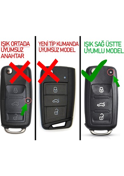 Golf 6 Uyumlu Anahtar Kumanda Dönüşüm Çevirme