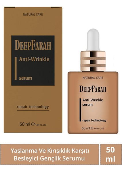 Deepfarah Yaşlanma ve Anti Aging Besleyici Gençlik Serumu 50ML