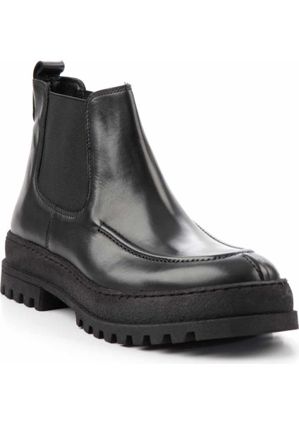 Siyah Leather Erkek Bot & Bootie E02901491903
