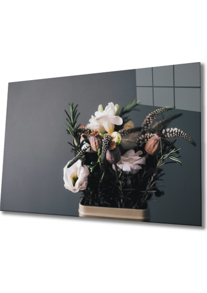 Çiçekler Cam Tablo