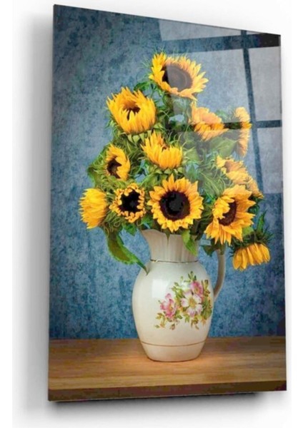 Ayçiçekleri Cam Tablo modelleri