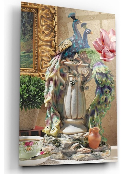 Tavuskuşu Cam Tablo