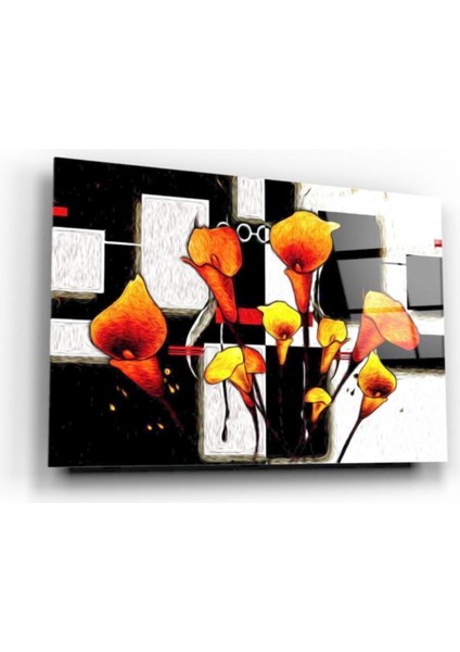 Çiçek Cam Tablo