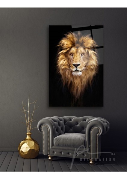 Aslan Cam Tablo