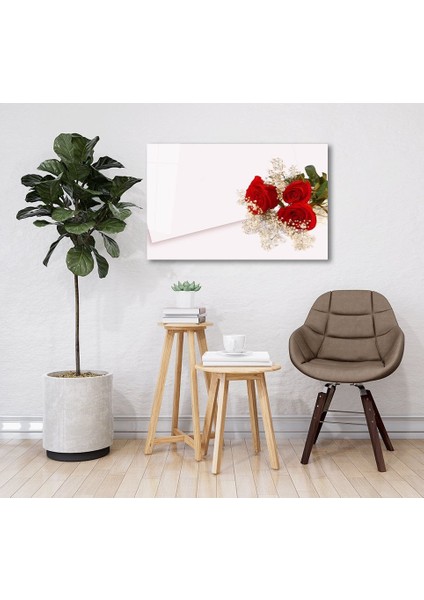 Kırmızı Güller Cam Tablo fiyatları