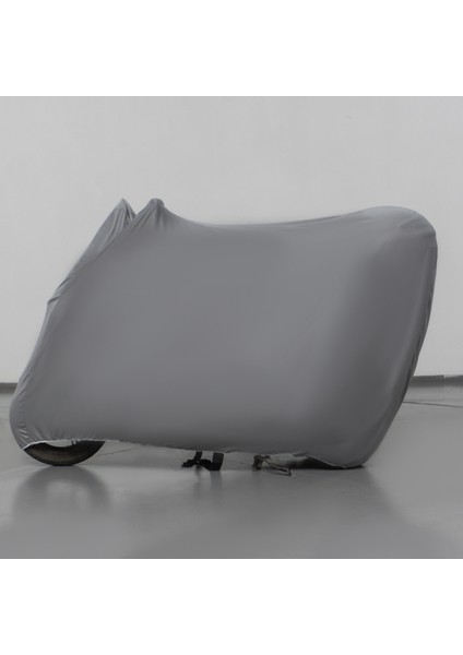 Kuba Çita 125 Motosiklet Brandası Gri Penye Örtü Motor Brandası