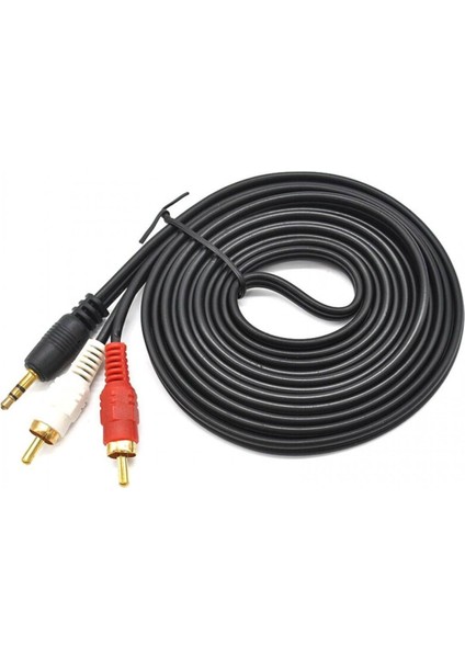 Platoon PL-8561 3m Metre Rca Aux 3.5mm Ses Sistemi Kablosu