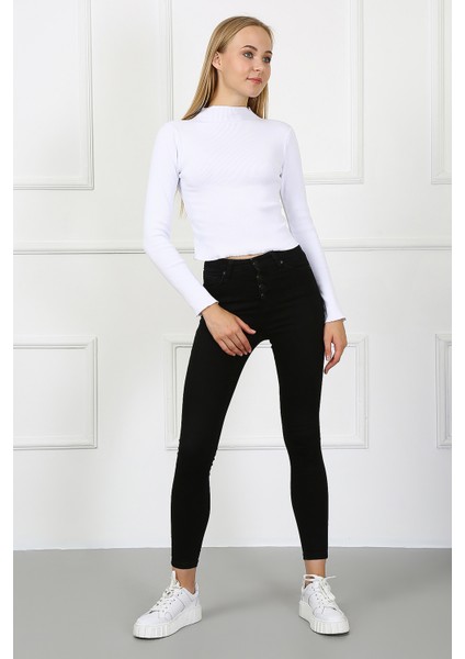Kadın Crop Kaşkorse Bluz 23511 -Beyaz fiyatları