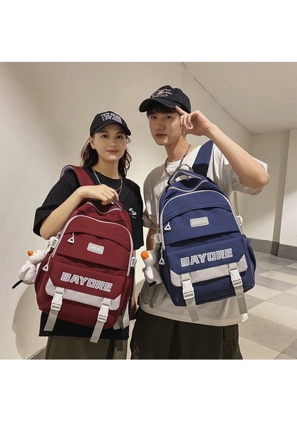 Okul Kadın Ins Kore Versiyonu Ortaokul Öğrencisi Büyük Kapasiteli Sırt Orta Okul Öğrencisi Mektup Trend Sırt Çantası (Yurt Dışından) fiyatları