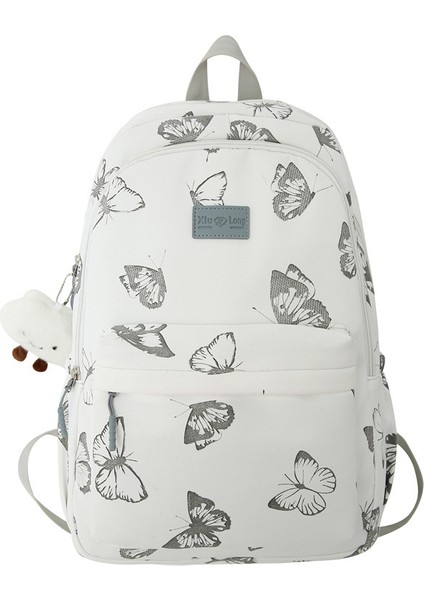 Mori Kampüs Sırt Küçük Taze Kelebek Baskı Öğrenci Okul Sevimli Ortaokul Öğrencisi Sırt Çantası (Yurt Dışından)