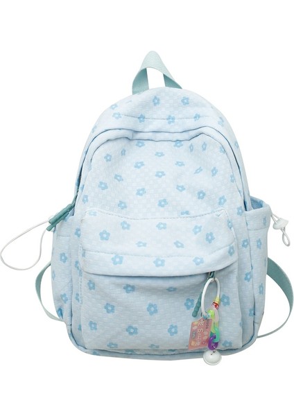 Küçük Çiçekli Sırt Kadın Ins Edebiyat ve Sanatın Kore Versiyonu Küçük Taze Öğrenci Okul Kolej Kız Sırt Çantası (Yurt Dışından)