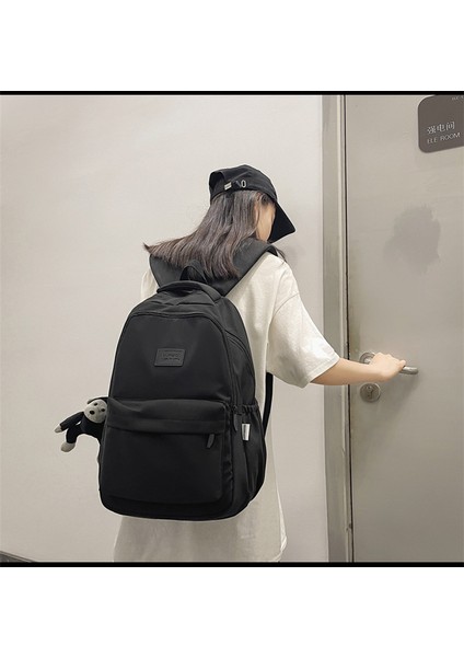 Sırt Üniversite Öğrencileri Kore Gündelik Okul Kadın Ins Trend Büyük Kapasiteli Sırt Çantası (Yurt Dışından) fırsatları