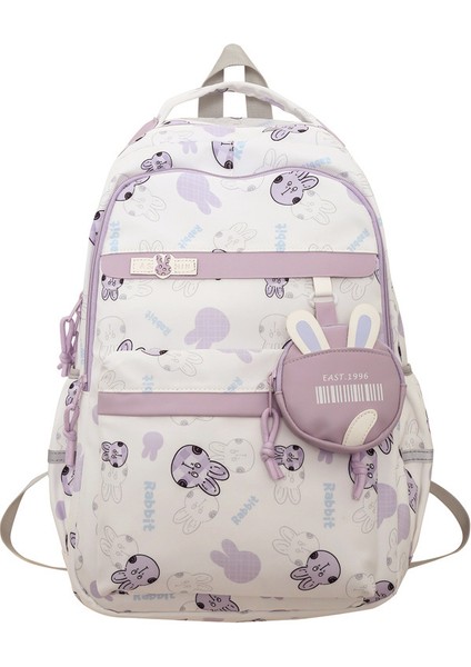 Kampüs Küçük Taze Omuz Kadın Kore Versiyonu Ortaokul Öğrencisi Okul Kadın Sevimli Tavşan Öğrenci Sırt Çantası (Yurt Dışından)