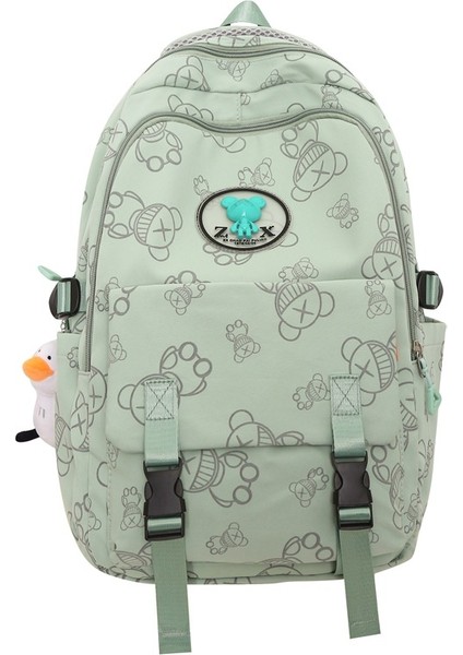 Sırt Kadın Japon Ins Rüzgar Küçük Taze Ilk ve Orta Okul Öğrencileri Okul Kore Karikatür Baskı Kız Sırt Çantası (Yurt Dışından)