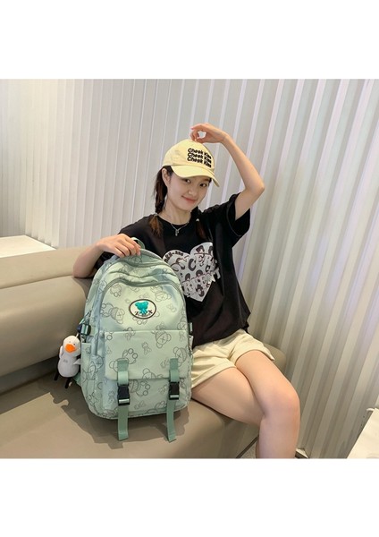 Sırt Kadın Japon Ins Rüzgar Küçük Taze Ilk ve Orta Okul Öğrencileri Okul Kore Karikatür Baskı Kız Sırt Çantası (Yurt Dışından) indirimleri