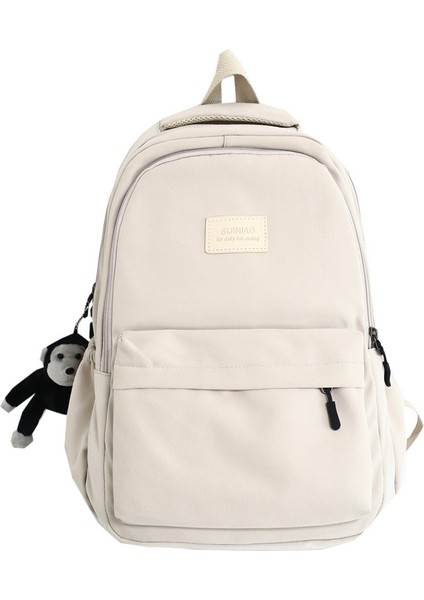 Sırt Üniversite Öğrencileri Kore Gündelik Okul Kadın Ins Trend Büyük Kapasiteli Sırt Çantası (Yurt Dışından)