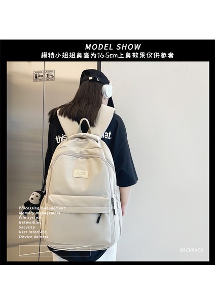 Sırt Üniversite Öğrencileri Kore Gündelik Okul Kadın Ins Trend Büyük Kapasiteli Sırt Çantası (Yurt Dışından) fiyatları